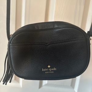 Black leather Kate Spade handbag